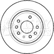 Key Parts KBD4396 - Тормозной диск autosila-amz.com