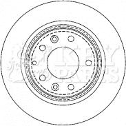 Key Parts KBD4335 - Тормозной диск autosila-amz.com