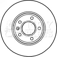 Key Parts KBD4797 - Тормозной диск autosila-amz.com