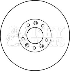 Key Parts KBD5969S - Тормозной диск autosila-amz.com