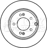 Key Parts KBD5906S - Тормозной диск autosila-amz.com