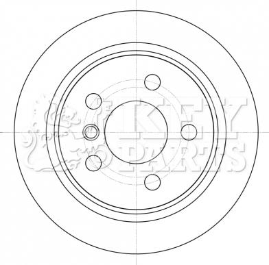 Key Parts KBD5426 - Тормозной диск autosila-amz.com