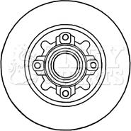 Key Parts KBD5841S - Тормозной диск autosila-amz.com