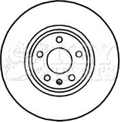 Key Parts KBD5819S - Тормозной диск autosila-amz.com