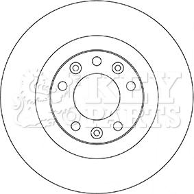 Key Parts KBD5356 - Тормозной диск autosila-amz.com