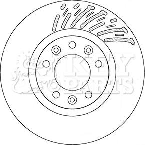 Key Parts KBD5360 - Тормозной диск autosila-amz.com