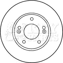 Key Parts KBD5313 - Тормозной диск autosila-amz.com