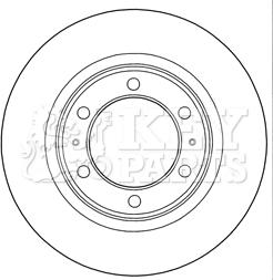 Key Parts KBD5289 - Тормозной диск autosila-amz.com