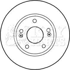 Key Parts KBD5270 - Тормозной диск autosila-amz.com