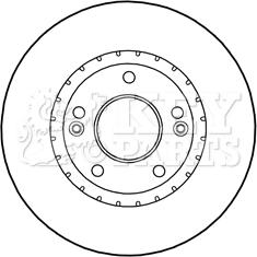 Key Parts KBD5278 - Тормозной диск autosila-amz.com