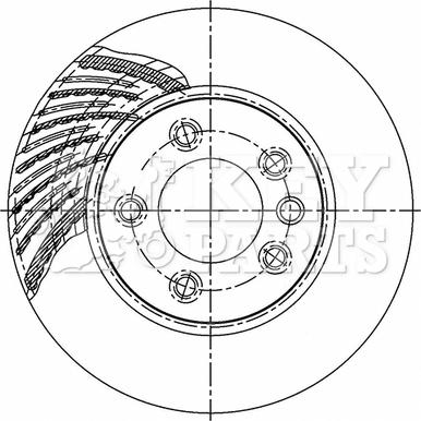 Key Parts KBD5756S - Тормозной диск autosila-amz.com