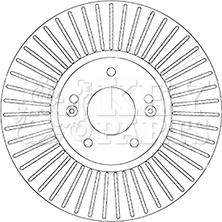 Key Parts KBD6065S - Тормозной диск autosila-amz.com