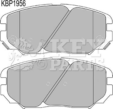 Key Parts KBP1956 - Тормозные колодки, дисковые, комплект autosila-amz.com