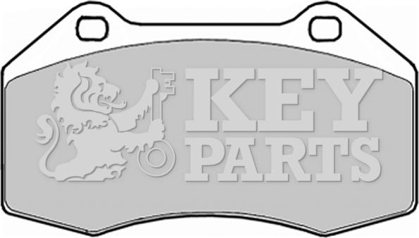 Key Parts KBP1909 - Тормозные колодки, дисковые, комплект autosila-amz.com