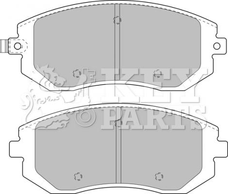 Key Parts KBP1905 - Тормозные колодки, дисковые, комплект autosila-amz.com