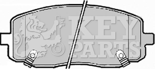 Key Parts KBP1910 - Тормозные колодки, дисковые, комплект autosila-amz.com