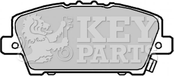 Key Parts KBP1986 - Тормозные колодки, дисковые, комплект autosila-amz.com