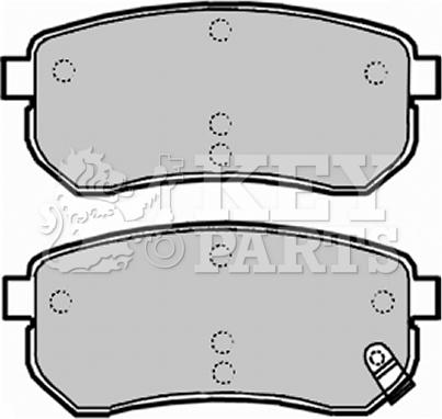 Key Parts KBP1932 - Тормозные колодки, дисковые, комплект autosila-amz.com