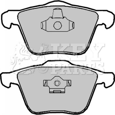 Key Parts KBP1928 - Тормозные колодки, дисковые, комплект autosila-amz.com