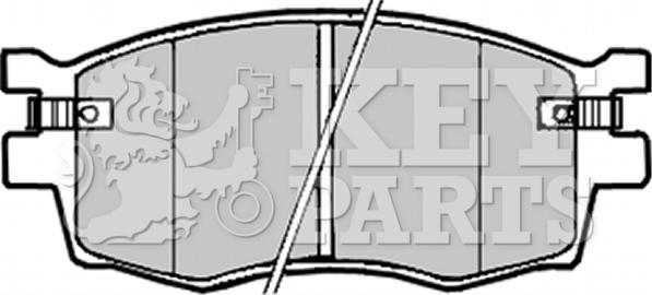 Key Parts KBP1923 - Тормозные колодки, дисковые, комплект autosila-amz.com