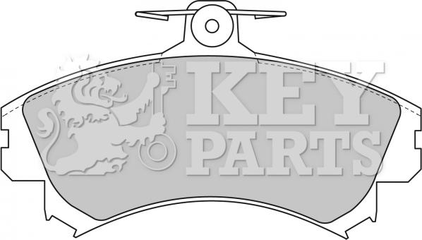 Key Parts KBP1458 - Тормозные колодки, дисковые, комплект autosila-amz.com