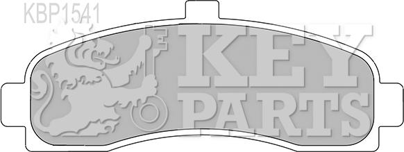 Key Parts KBP1541 - Тормозные колодки, дисковые, комплект autosila-amz.com