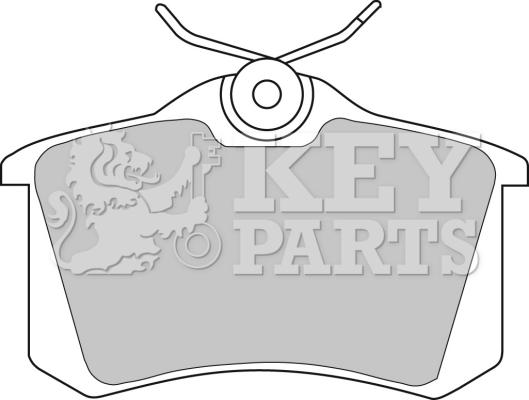 Key Parts KBP1542 - Тормозные колодки, дисковые, комплект autosila-amz.com
