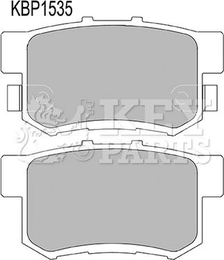 Key Parts KBP1535 - Тормозные колодки, дисковые, комплект autosila-amz.com