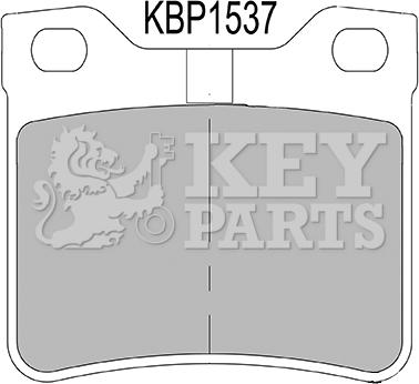 Key Parts KBP1537 - Тормозные колодки, дисковые, комплект autosila-amz.com