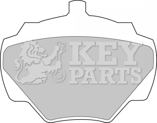Key Parts KBP1528 - Тормозные колодки, дисковые, комплект autosila-amz.com