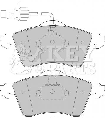 Key Parts KBP1692 - Тормозные колодки, дисковые, комплект autosila-amz.com