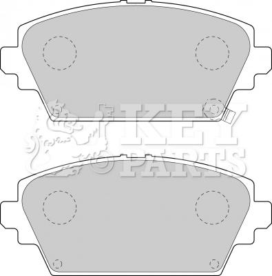 Key Parts KBP1652 - Тормозные колодки, дисковые, комплект autosila-amz.com