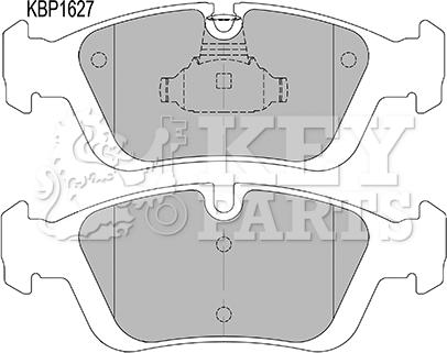 Key Parts KBP1627 - Тормозные колодки, дисковые, комплект autosila-amz.com