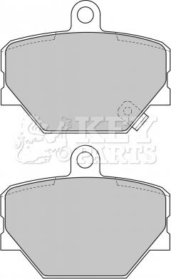 Key Parts KBP1679 - Тормозные колодки, дисковые, комплект autosila-amz.com