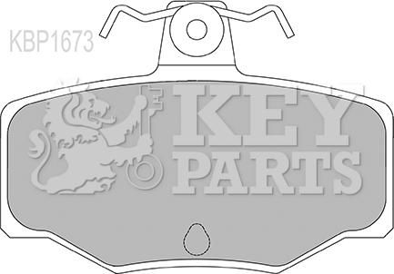 Key Parts KBP1673 - Тормозные колодки, дисковые, комплект autosila-amz.com