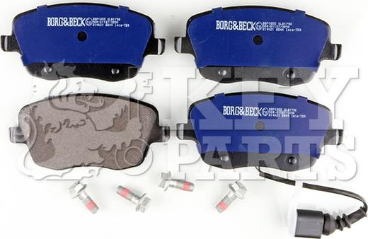 Key Parts KBP1855 - Тормозные колодки, дисковые, комплект autosila-amz.com