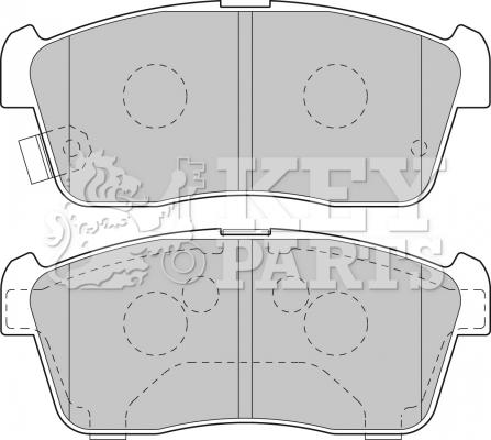 Key Parts KBP1801 - Тормозные колодки, дисковые, комплект autosila-amz.com