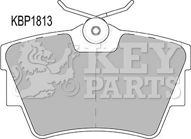 Key Parts KBP1813 - Тормозные колодки, дисковые, комплект autosila-amz.com