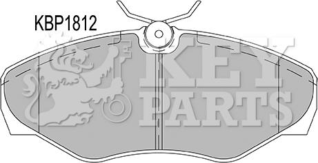 Key Parts KBP1812 - Тормозные колодки, дисковые, комплект autosila-amz.com