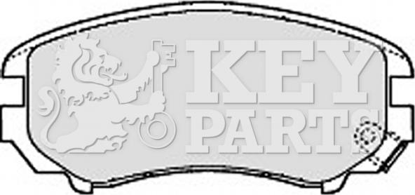Key Parts KBP1884 - Тормозные колодки, дисковые, комплект autosila-amz.com