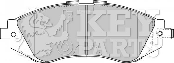 Key Parts KBP1881 - Тормозные колодки, дисковые, комплект autosila-amz.com