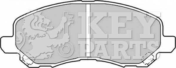 Key Parts KBP1831 - Тормозные колодки, дисковые, комплект autosila-amz.com