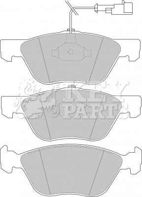 Key Parts KBP1396 - Тормозные колодки, дисковые, комплект autosila-amz.com