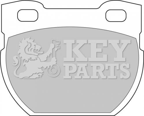 Key Parts KBP1250 - Тормозные колодки, дисковые, комплект autosila-amz.com