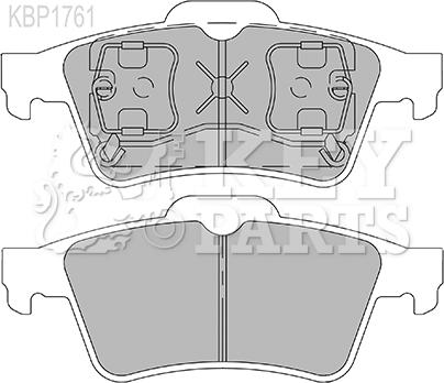 Key Parts KBP1761 - Тормозные колодки, дисковые, комплект autosila-amz.com