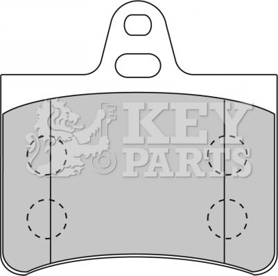 Key Parts KBP1710 - Тормозные колодки, дисковые, комплект autosila-amz.com