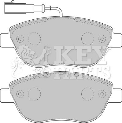 Key Parts KBP1717 - Тормозные колодки, дисковые, комплект autosila-amz.com