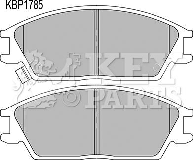 Key Parts KBP1785 - Тормозные колодки, дисковые, комплект autosila-amz.com