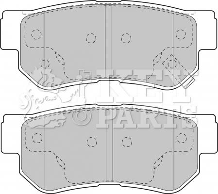 Key Parts KBP1787 - Тормозные колодки, дисковые, комплект autosila-amz.com