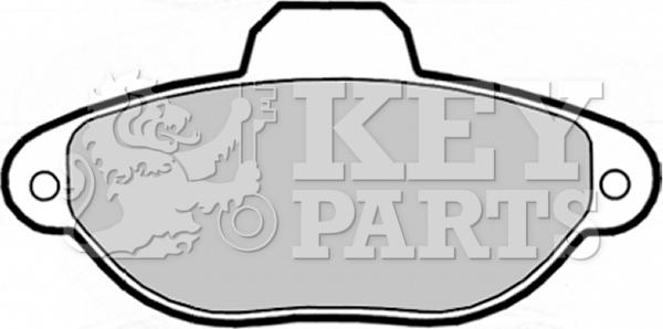 Key Parts KBP1738 - Тормозные колодки, дисковые, комплект autosila-amz.com